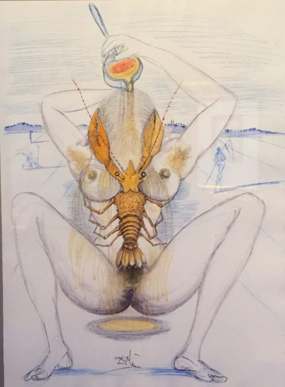 Sexuelles Motiv von Salvador Dali