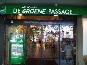 Eingang in De Groene Passage in Rotterdam