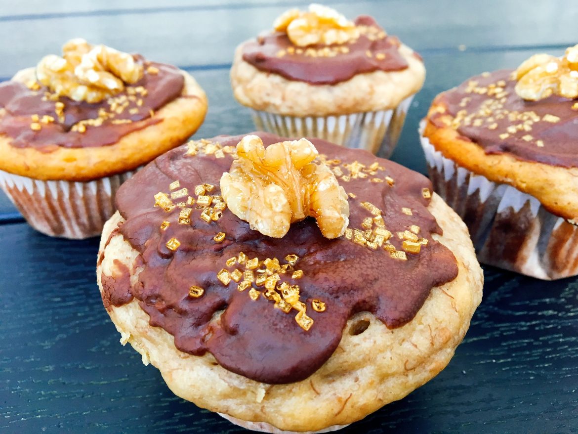 Rezept für Bananen-Erdnuss-Muffins