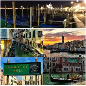 Wasserwege in Venedig für Gondeln, Valporetti und Traghetti