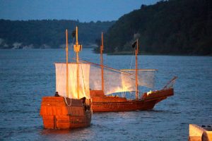 Schiffe bei den Störtebeker Festspiele auf Rügen